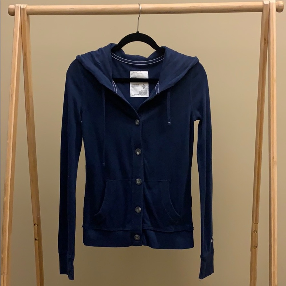 Aeropostale Hooded Button-up Sweater Size S